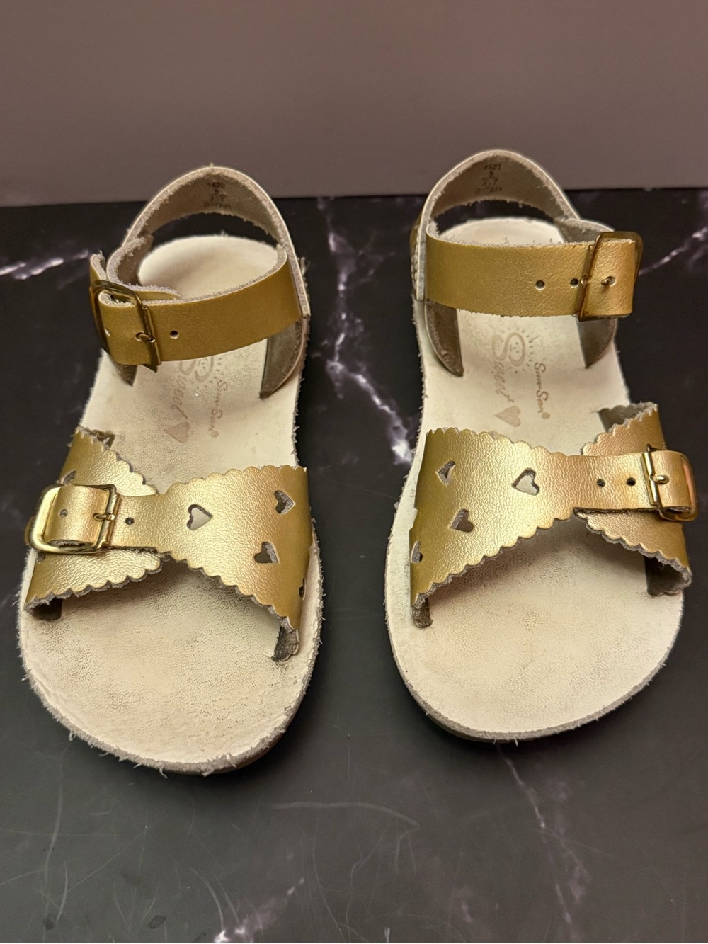 Sun-San Sweetheart Gold Sandals